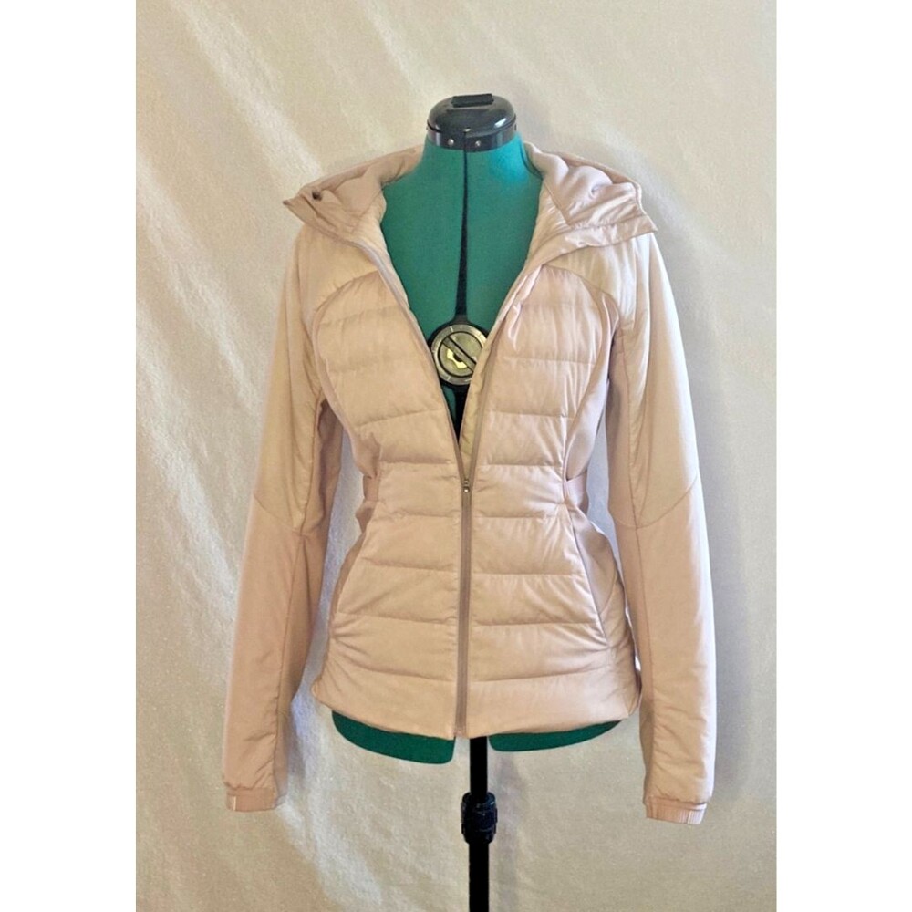 Lululemon Down For it All  Quilted Jacket Baby Pink Size 8